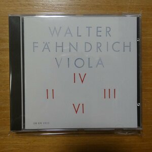 042284194525;【CD/独盤/蒸着仕様/ECMNEWSERIES】WALTER FAHNDRICH / VIOLA(ECM1412)