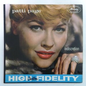 14028472;【US盤/Mercury/黒ラベル/MONO/深溝/コーティング】Patti Page / Indiscretion