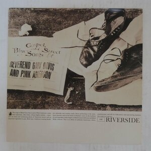 46058359;【US盤/OBC RIVERSIDE】Reverend Gary Davis And Pink Anderson / Gospel, Blues And Street Songs