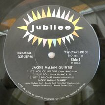 46058978;【国内盤/jubilee/MONO/美盤】Jackie McLean Quintet / S.T._画像3