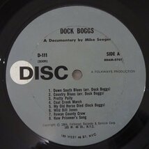 14028397;【US盤/DISC/深溝】Dock Boggs / Dock Boggs, Legendary Singer & Banjo Player_画像3