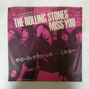 47042450;【国内盤/7inch】The Rolling Stones ザ・ローリング・ストーンズ / Miss You ミス・ユー