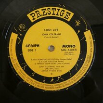 46059865;【国内盤/Prestige/MONO/美盤】John Coltrane / Lush Life_画像3