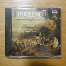 5014682851923;【CD/西独盤/蒸着仕様】Tanyel&Brown / POULENC:MUSIC FOR PIANO DUO(CHAN8519)_画像1