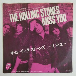 47048031;【国内盤/7inch】The Rolling Stones ザ・ローリング・ストーンズ / Miss You ミス・ユー