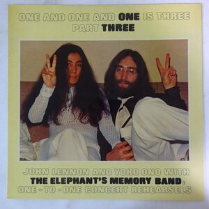 10020117;【BOOT/コーティングジャケ】John Lennon And Yoko Ono / One And One And One Is Three - Part Three