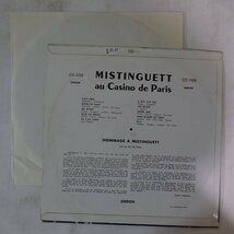 10020157;【France盤/コーティングジャケ/Chanson/10inch】Mistinguett / Au Casino De Paris_画像2