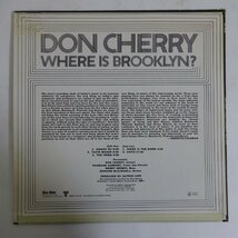 14027912;【US盤/BLUE NOTE/VAN GELDER刻印】Don Cherry / Where Is Brooklyn?/The Art Of Smiling_画像2