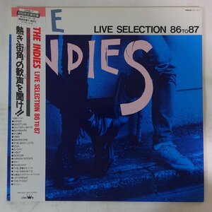 10018734;【帯付/プロモ/2LP】Kenzi, The Pogo, YBO2, キャー, D-Day, 他 / The Indies Live Selection 86 To 87