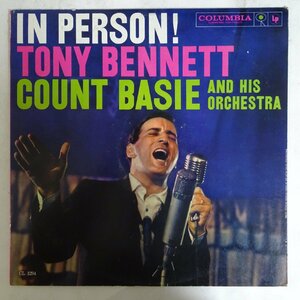 14028448;【USオリジナル/COLOMBIA/6EYE/プロモ/白ラベル/MONO/深溝】Tony Bennett With Count Basie And His Orchestra / In Person!