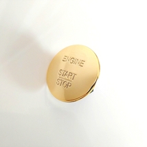 【送料無料】メルセデス・ベンツ エンジンスタートストップボタン 起動ボタン プッシュボタン ゴールド 金 キーレスゴー 社外品_画像5