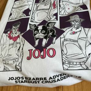 新品即決送料無料♪ジョジョの奇妙な冒険 バックプリント 集合 Tシャツ ロンT Lサイズ 中白 綿100％の画像3