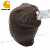 Carhartt 新品 カーハート リバーシブル ニット キャップ ビーニー オーク ブラウン メンズ レディース サイズフリー 正規品 ニット帽_画像7