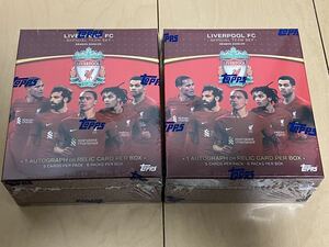 2BOXセット シュリンク付き 未開封BOX 2022/23 Topps Liverpool FC TEAM SET リバプール