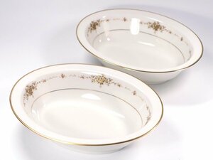 ∇花∇【ノリタケ/Noritake】 IvoryChina サフォーク ベジタブルボウル ペアセット