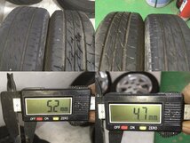 7～8分山 ブリヂストン ネクストリー 155/65R14 75S 2022年 ダイハツ純正アルミ 14ｘ4.5J +45 4H 100 ハブ径54ｍｍ 4本 ノーマルタイヤ_画像9