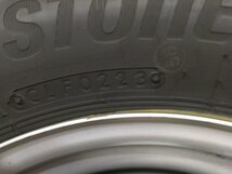 6～7分山 ブリヂストン K370 145/80R12 80/78N LT 2023年 ダイハツ純正スチール 12x4J 4H 100 ハブ径54ｍｍ 4本 ノーマルタイヤ_画像3