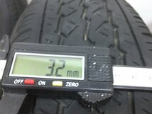 6～7分山 ブリヂストン K370 145/80R12 80/78N LT 2023年 ダイハツ純正スチール 12x4J 4H 100 ハブ径54ｍｍ 4本 ノーマルタイヤ_画像6