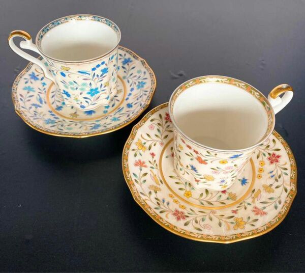 希少Noritake ノリタケ 4638ペアカップ&ソーサーA1908