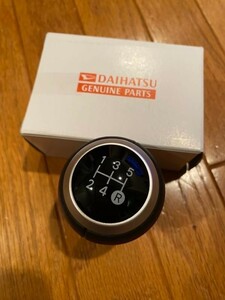 【未使用 ダイハツ 純正】DAIHASTU コペン LA400K 20周年 MT シフトノブ レザー 革