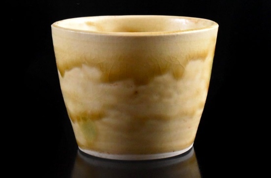 北大路魯山人 黄瀬戸 茶碗 6客 黒田陶々庵識箱 本物返品OK 207