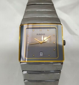 #5233 【格安】RADO　ラドー　152.0332.3　ダイヤスター　ハイテク　セラミック　グレー文字盤　メンズ　腕時計　クオーツ【動作未確認】