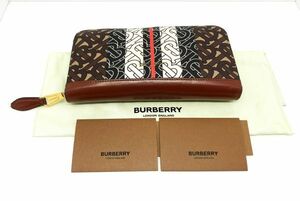 【BURBERRY/バーバリー】ジップウォレット　レディース財布　10×19cm　保存袋付属