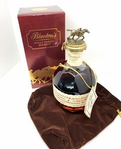 未開栓【ブラントン/Blanton's 】シングルバレル 750ml 46.5% バーボン 巾着袋、 箱付属