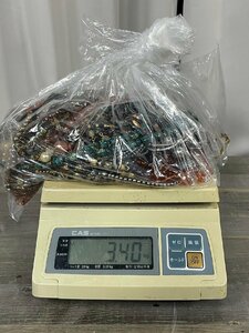 8728 アクセサリー ネックレス ペンダント 等 パール系 天然石 タイガーアイ メノウ 約2.9kg