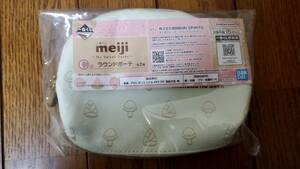 一番くじ meiji C賞 ラウンドポーチ きのこの山 たけのこの里 未開封 明治製菓