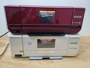 ☆EPSON　EP-806AR EP-807AW インクジェット複合機　プリンター　ジャンク品　2台まとめて　１円スタート！　エプソン