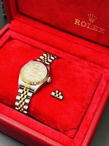 【余り駒のみ/純正パーツ】ROLEX ロレックス 1コマ K18YG/SS コンビデイトジャスト 69173から取外し 10mm 