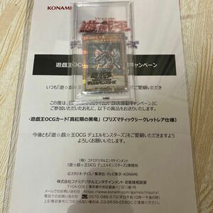 【当選品/3000枚限定】真紅眼の黒竜　プリズマティックシークレットレア 遊戯王　レッドアイズ