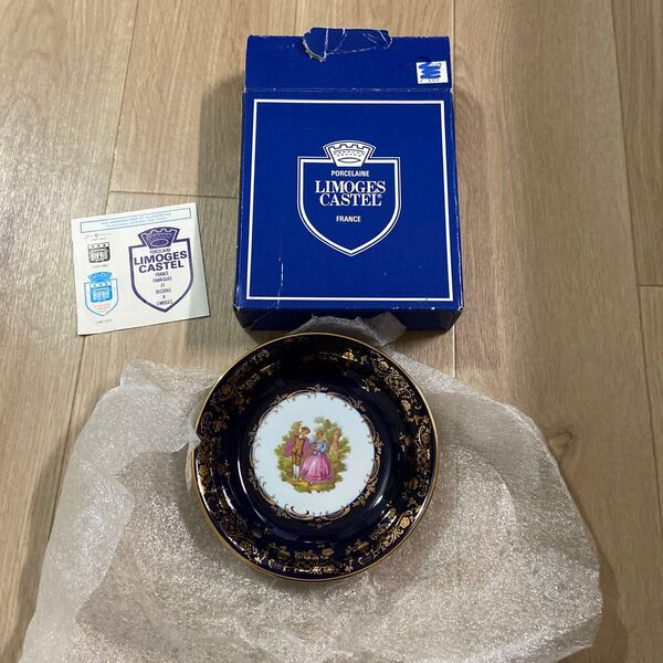 LIMOGES CASTEL 飾り皿 22K GOLD