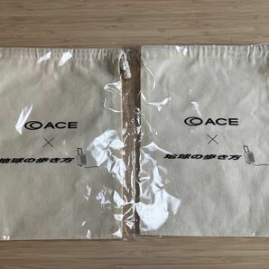 非売品　スーツケースACE ノベルティ地球の歩き方とコラボ約20×28cm 2枚セット　クーポン利用のカテゴリー変更お気軽に！