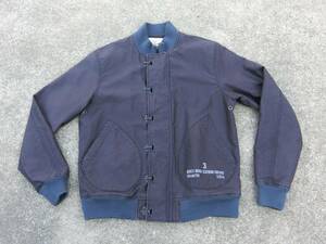 AVIREX アヴィレックス DECK JACKET サイズＬ　硫化染め 特殊加工 アビレックス フック デッキジャケット