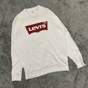 Levi's リーバイス スウェット トレーナー サイズM ホワイト 白 メンズ トップス 最落なし （H14）