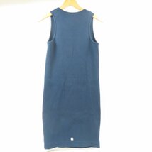 68586★1円スタート★GIVENCHY ジバンシィ 新品同様美品 ノースリーブ ロゴ 服 リブ タンクトップ S Uネック ワンピース コットン_画像2