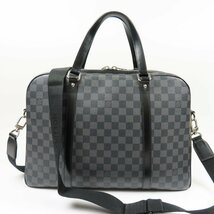 68713★1円スタート★LOUIS VUITTON ルイヴィトン 美品 ヨ―ン 2WAY ショルダーバッグ ビジネスバッグ ダミエグラフィット ブリーフケース_画像2