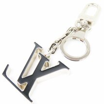 68643★1円スタート★LOUIS VUITTON ルイヴィトン 綺麗 LVクロマティック バッグチャーム アクセサリー キーホルダー メタル シルバー_画像2