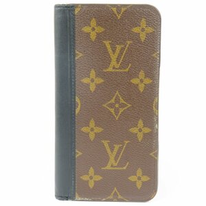 68620★1円スタート★LOUIS VUITTON ルイヴィトン フォリオ iPhoneケース 携帯ケース 携帯カバー モノグラムマカサー スマホケース