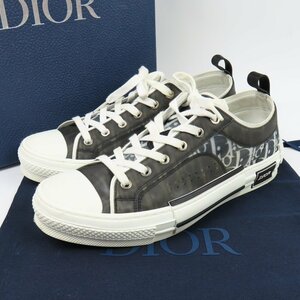 68736★1円スタート★Christian Dior クリスチャンディオール 美品 靴 シューズ オブリーク ローカット 42 27cm スニーカー ラバー