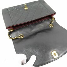 68798★1円スタート★CHANEL シャネル 極美品 ココマーク ターンロック マトラッセ ダイアナフラップ チェーンショルダーバッグ ラムスキン_画像9