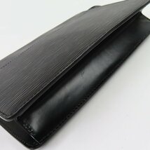 68863★1円スタート★LOUIS VUITTON ルイヴィトン 外極美品 ポシェットオム セカンドバッグ ベタ無し エピ クラッチバッグ レザー ノワール_画像5