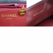 68559★1円スタート★CHANEL シャネル 美品 マトラッセ チェーンショルダーバッグ ココマーク ヴィンテージ ラムスキン ブラック_画像10