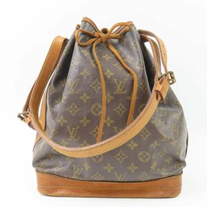 79139LOUIS VUITTON ルイヴィトン 中美品 ノエ 巾着バッグ ヴィンテージ モノグラム ショルダーバッグ PVC/ヌメ革 ブラウン レディース