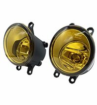 トヨタ 黄色レンズ フォグランプ ユニット 汎用 社外品 HID LED 純正サイズ交換用 H8 H11 H16 LR セット_画像2