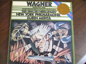 WAGNER ORCHESTRAL MUSK ORCHESTERAUSSCHNITTE/EXTRITS ORCHESTRAUX &#34;DER RING DES NIBELUNGEN　 NEWYORK PHILHARMONIC / ZUBIN MEHTA