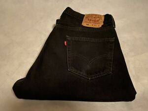 極上 真っ黒 90s Levi's 501 スーパーブラック 後染め USA製 サルファ ビンテージ リーバイス 80s 70s 505 XX 506 550 先染め カツラギ 60s