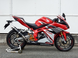 新品 WR’S CBR250RR(2017-2019) (2BK-MC51) スリップオン ラウンドタイプ ステンレス/カーボン BC1230JM ダブルアールズ マフラー